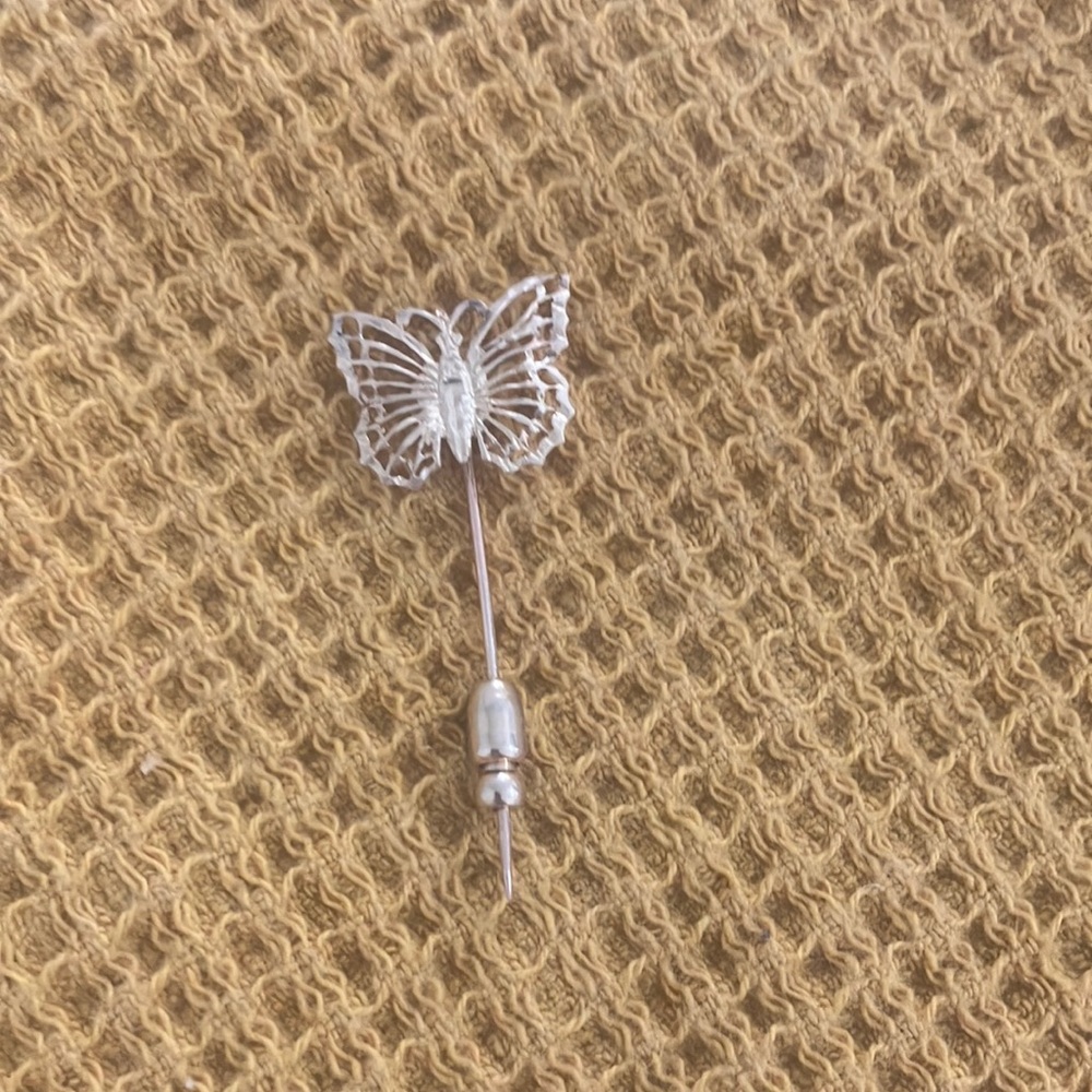 Gold tone Butterfly stick Pin